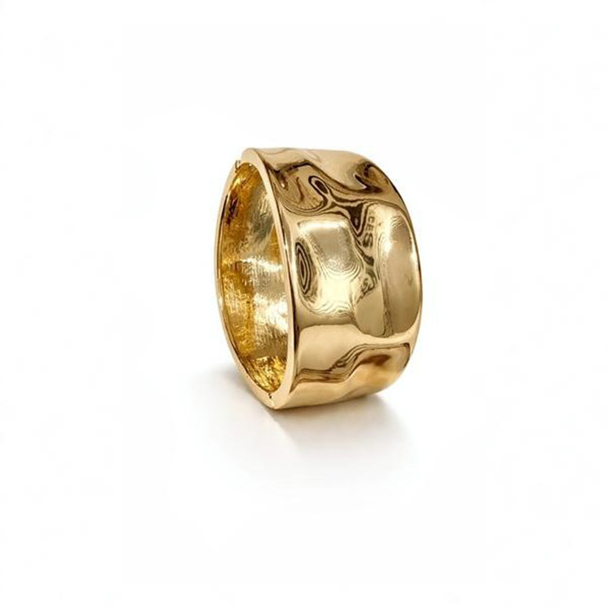 Wide Gold Statement Cuff Bracelet