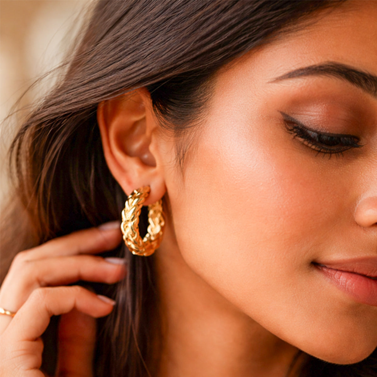 Gold Drop Earrings