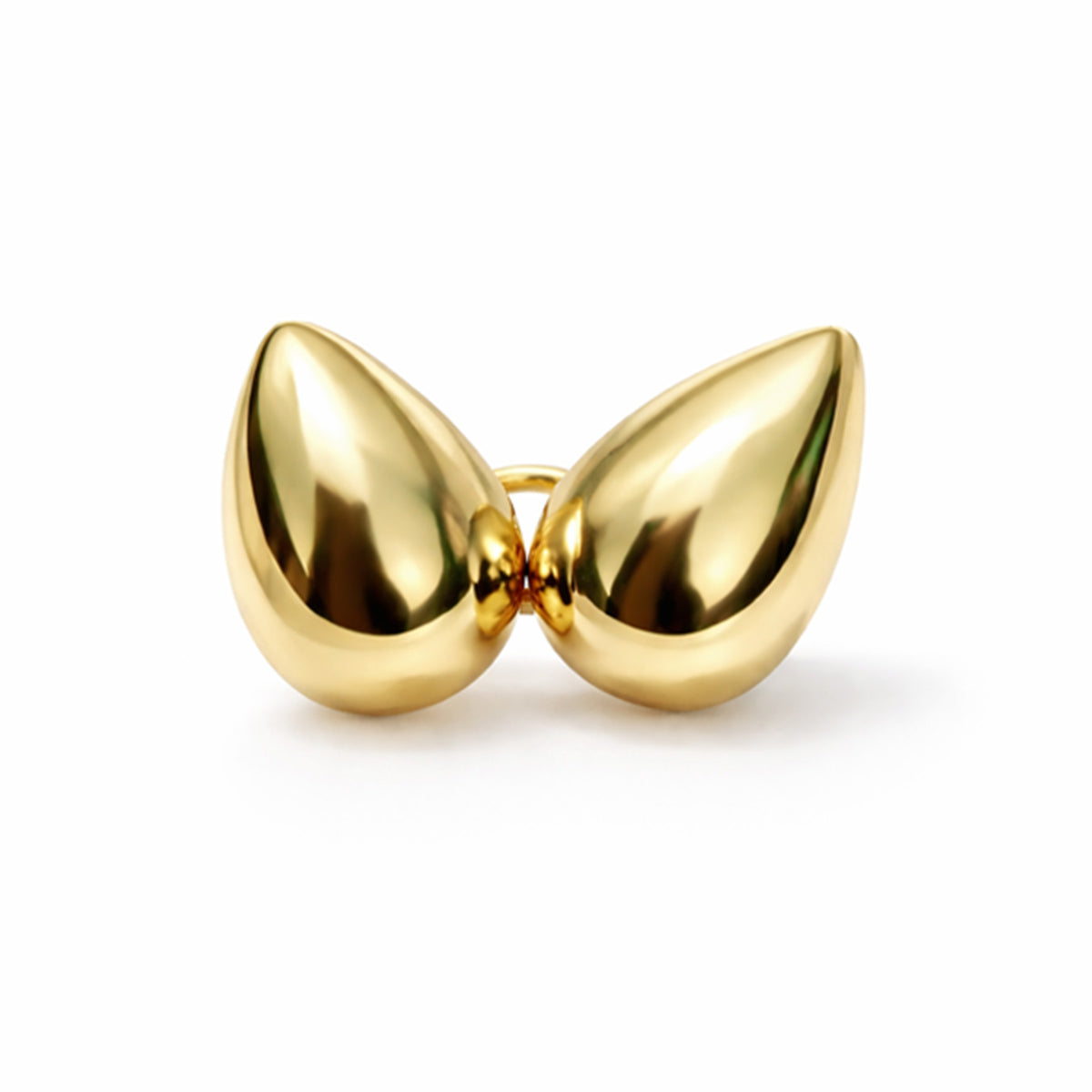 Luxe Sculpted Gold Hoop Earrings