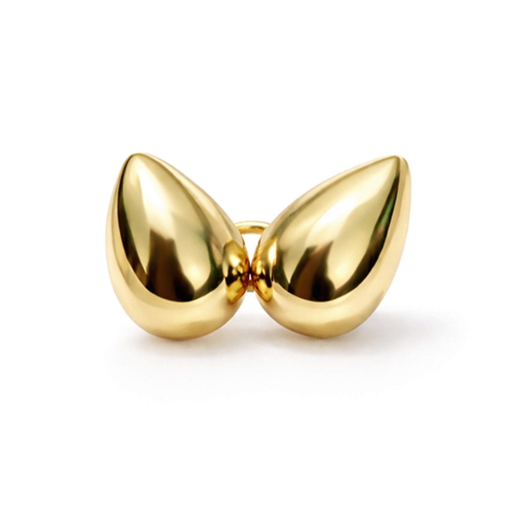 Luxe Sculpted Gold Hoop Earrings