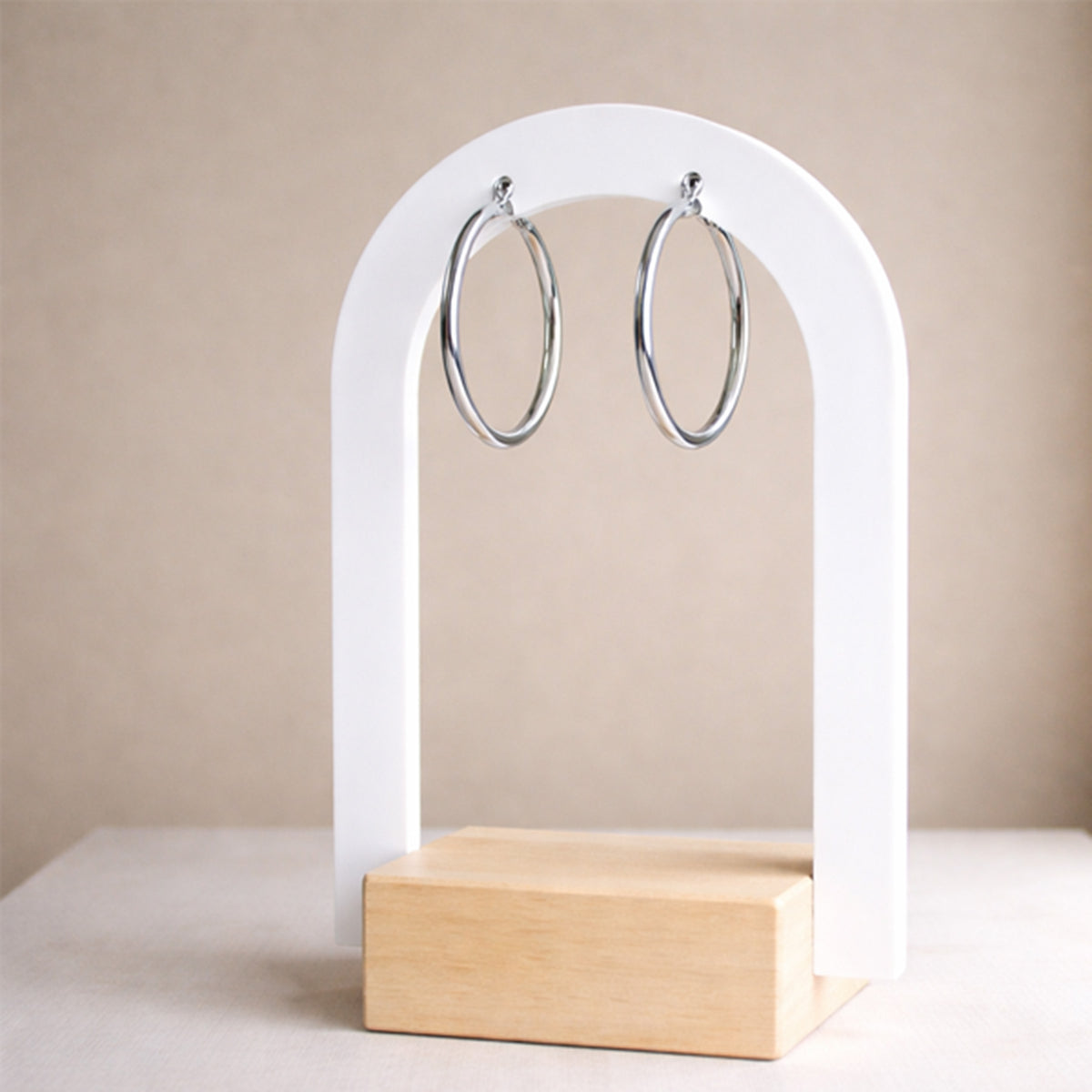 Silver Hoop Earrings