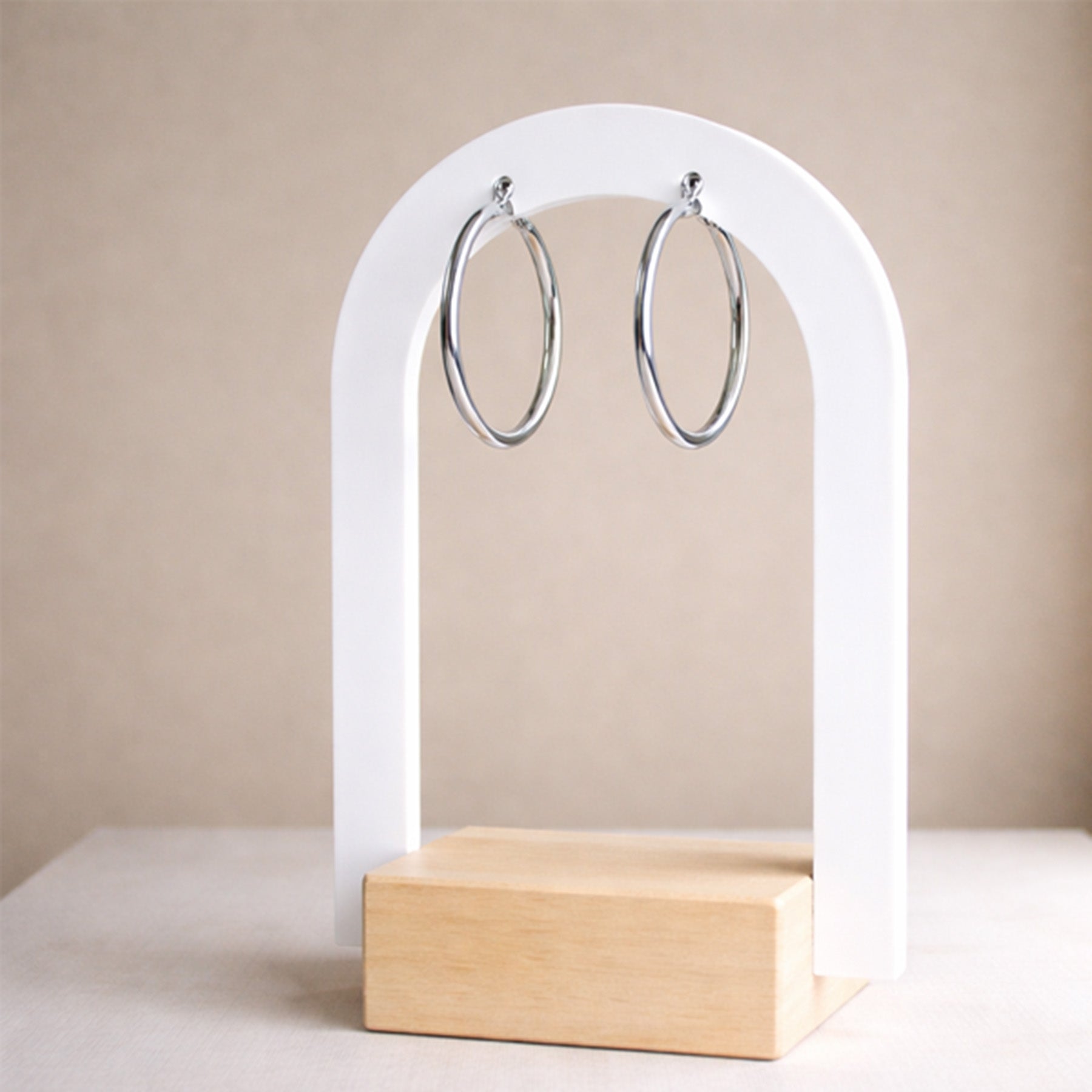 Silver Hoop Earrings