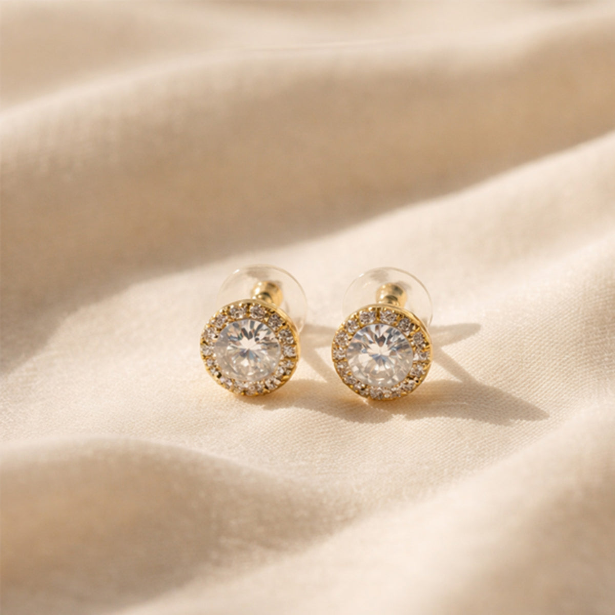 Golden Spark Stud Earrings