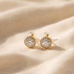Golden Spark Stud Earrings