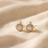 Golden Spark Stud Earrings