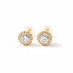 Golden Spark Stud Earrings