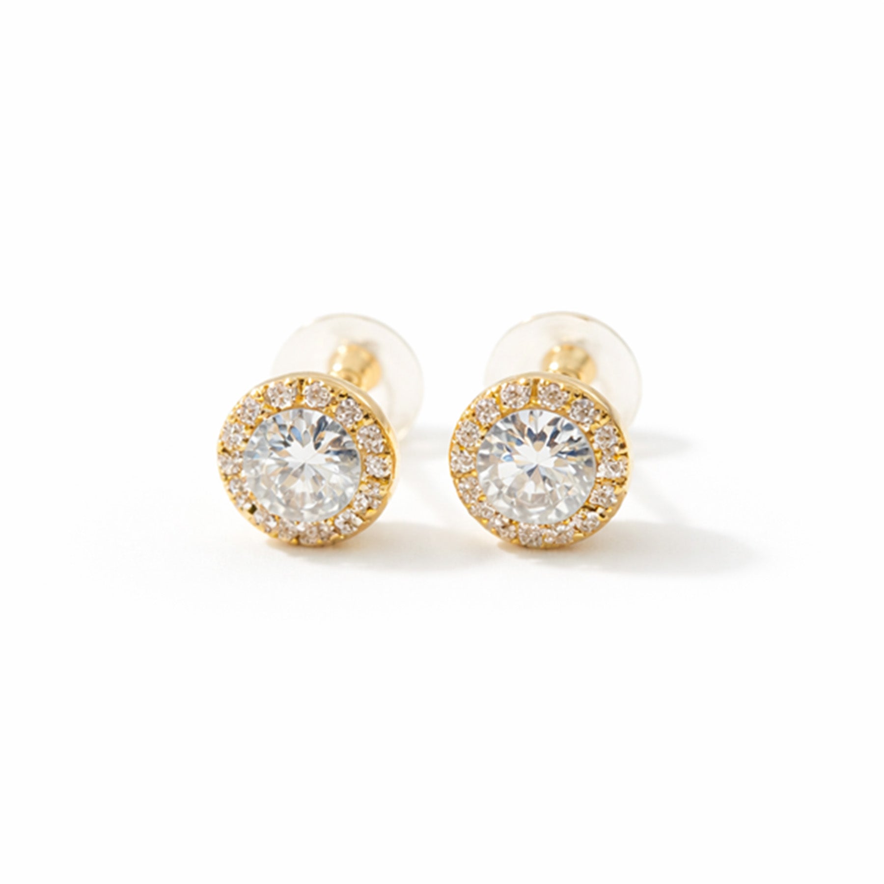 Golden Spark Stud Earrings