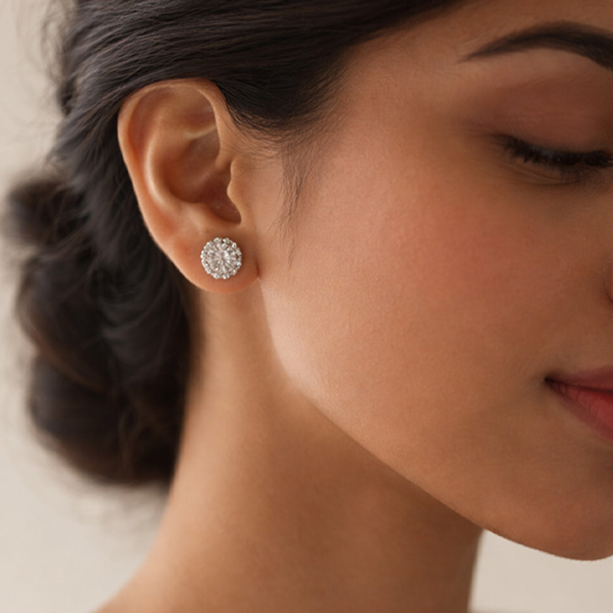 Golden Spark Stud Earrings