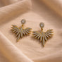 Gold Starburst Statement Earrings