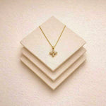 Golden Blossom Crystal Pendant Necklace