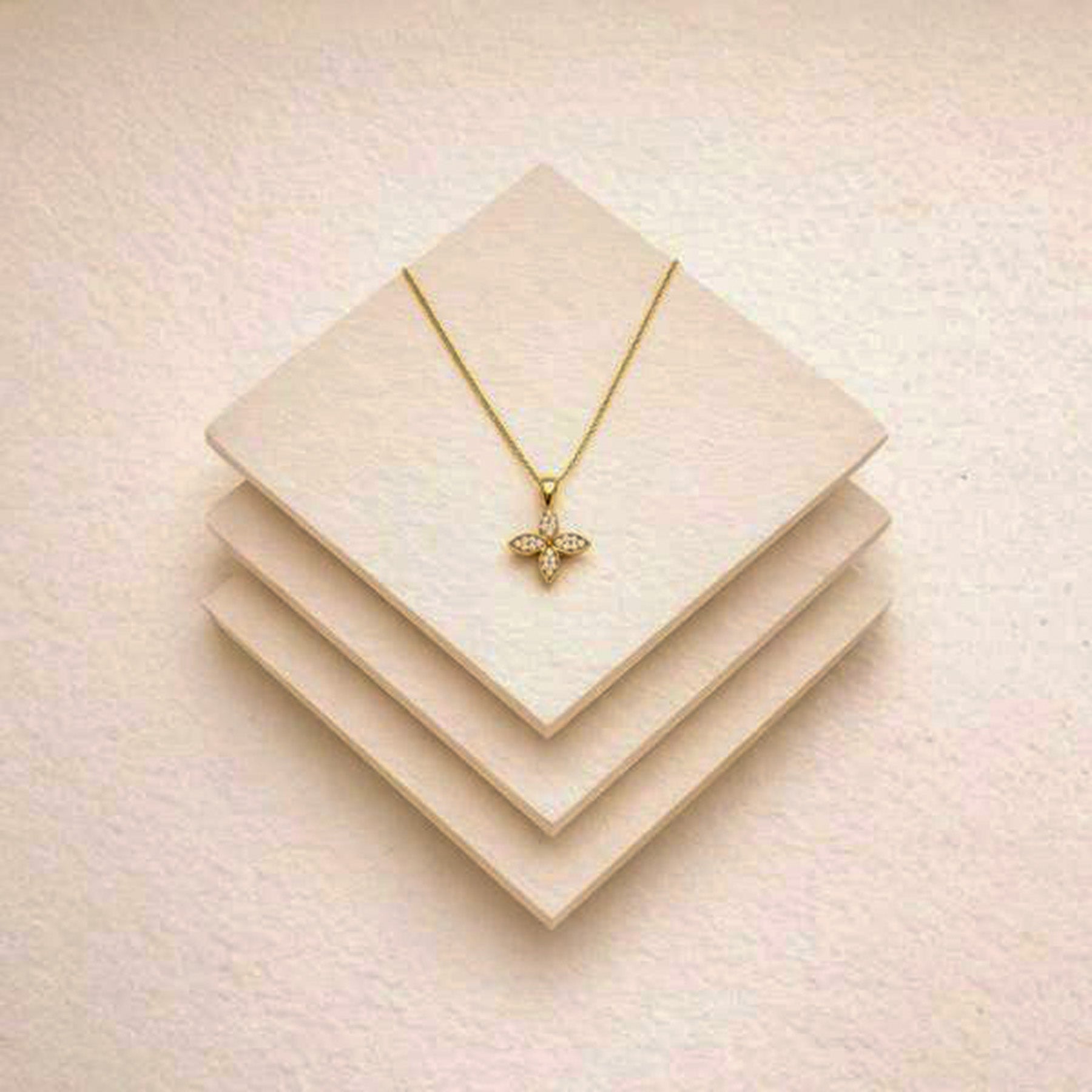 Golden Blossom Crystal Pendant Necklace