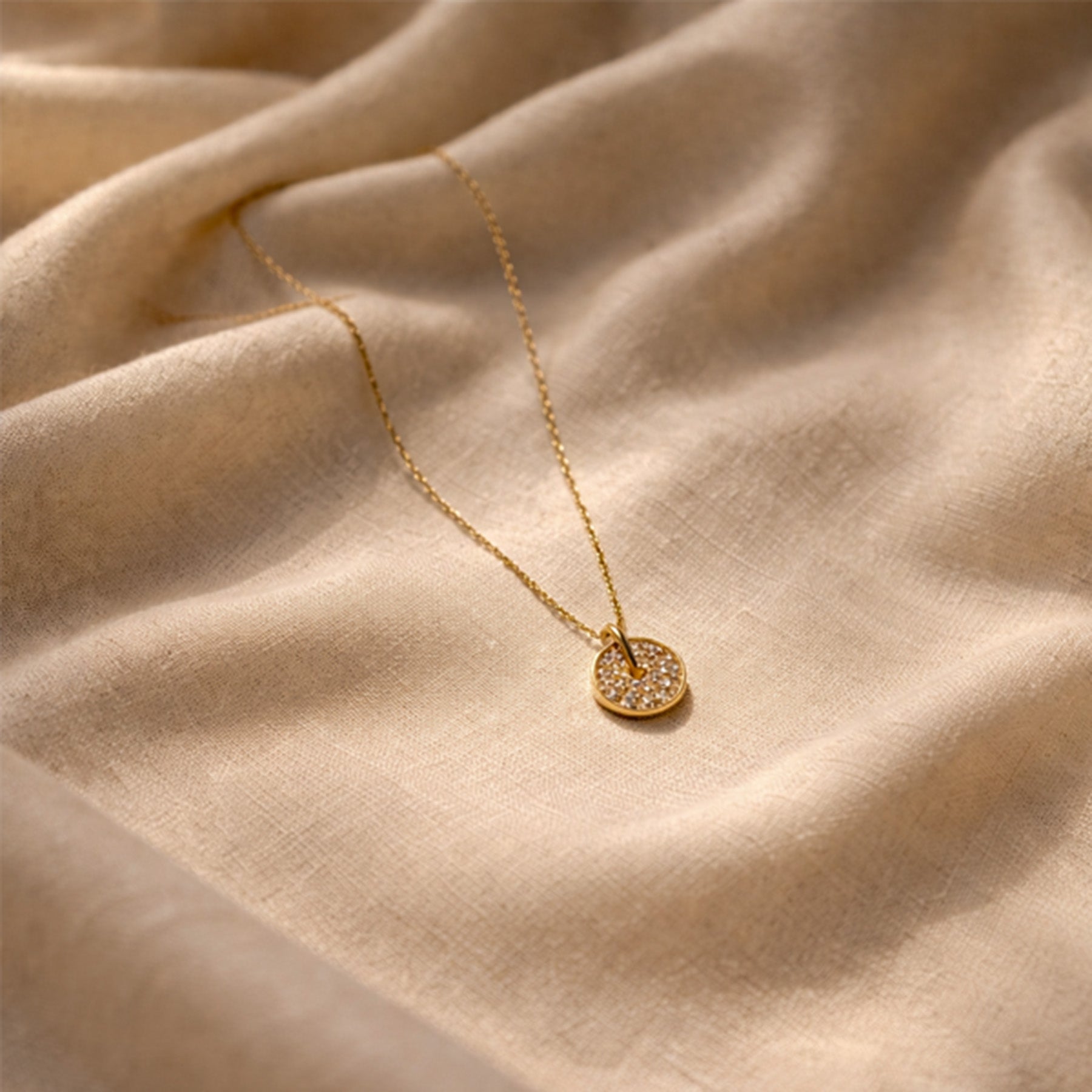 Radiant Halo Crystal Pendant Necklace