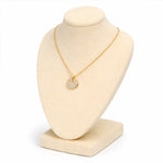 Radiant Halo Crystal Pendant Necklace