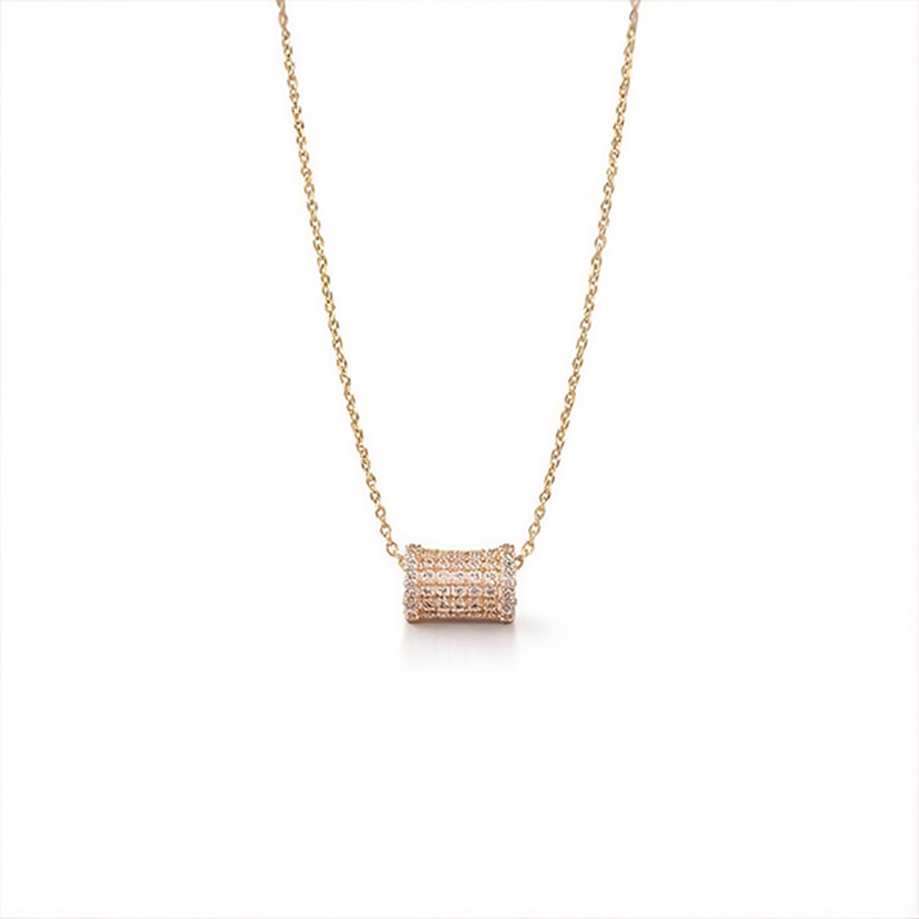 Minimal Gold Bar Pendant Necklace