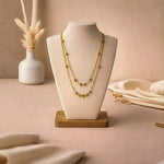 Ethereal Gold Layered Chain Choker Necklace