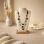 Elegant Black Layered Strand Necklace
