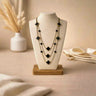 Elegant Black Crystal Layered Necklace