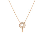 Dainty Gold Circle Pendant Necklace