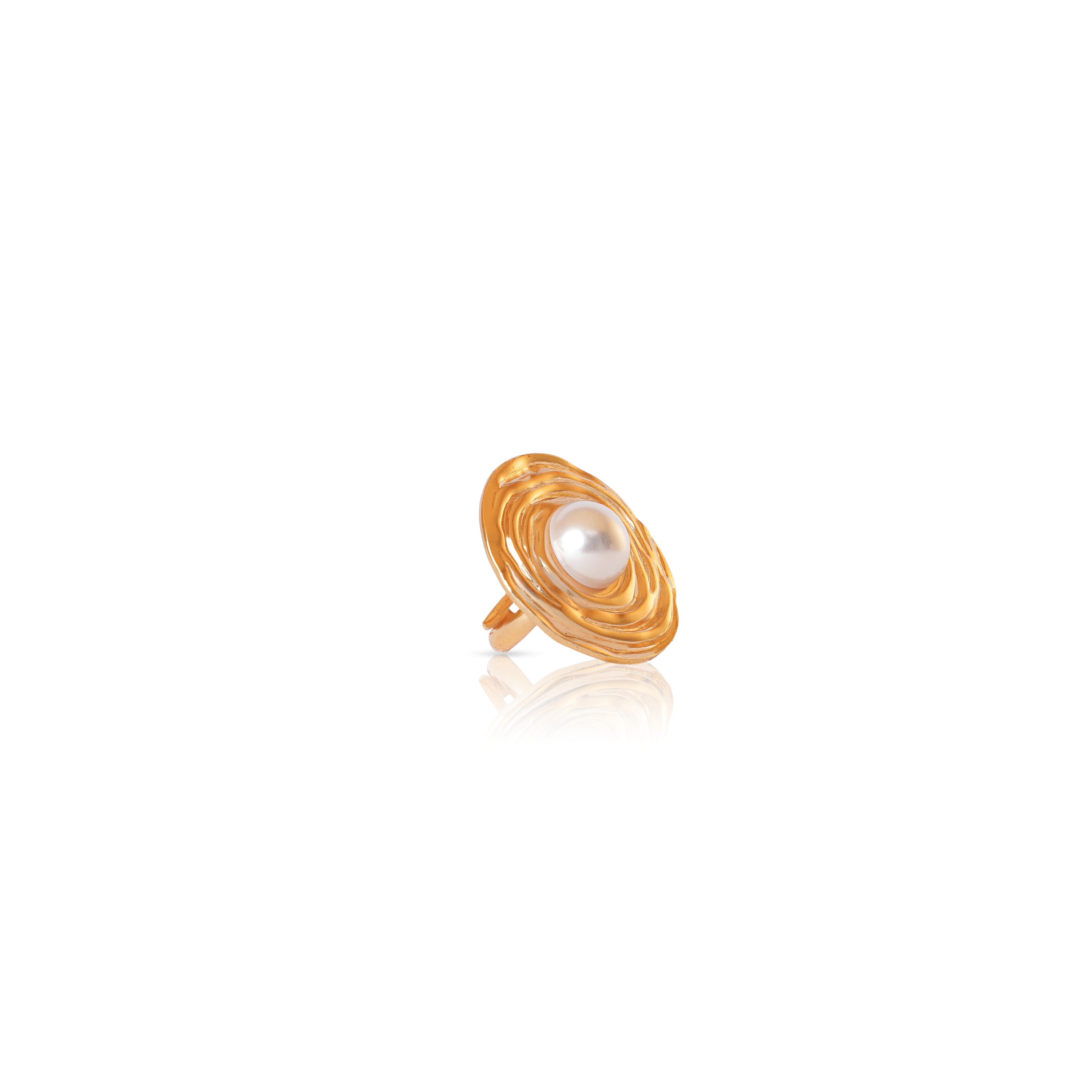 Pearl Orbit Statement Ring
