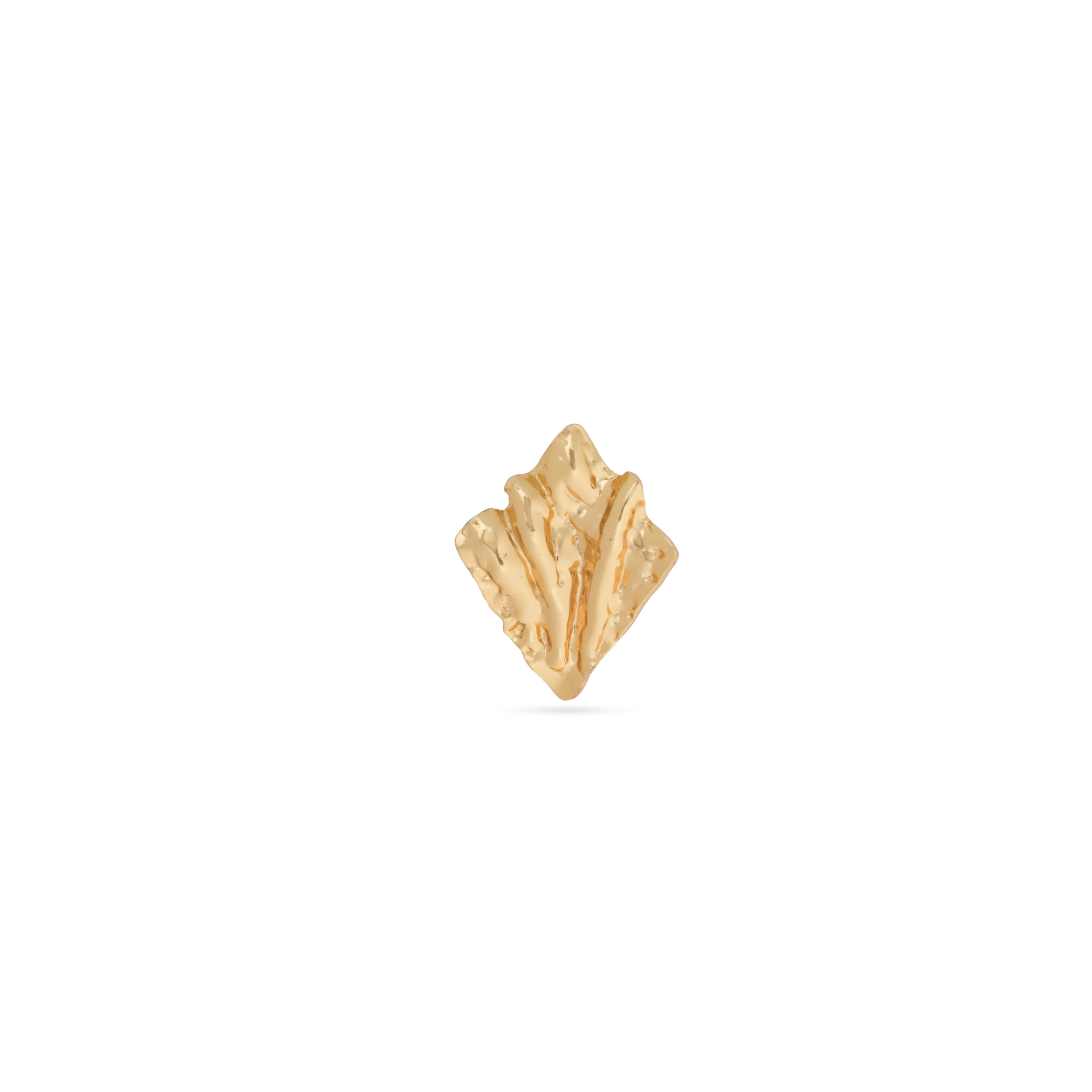 Gold Plated Leaf Ring