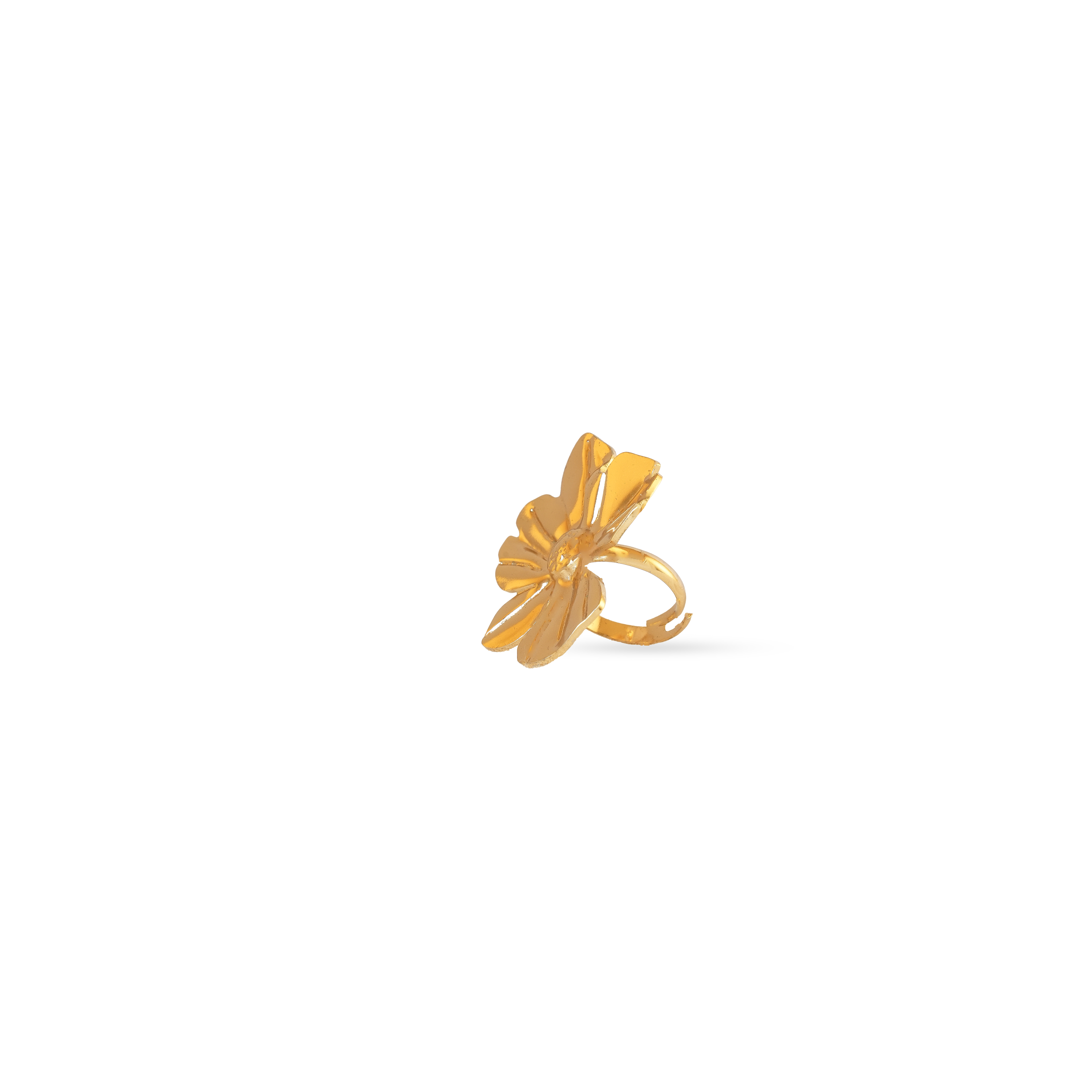Golden Bloom Adjustable Ring