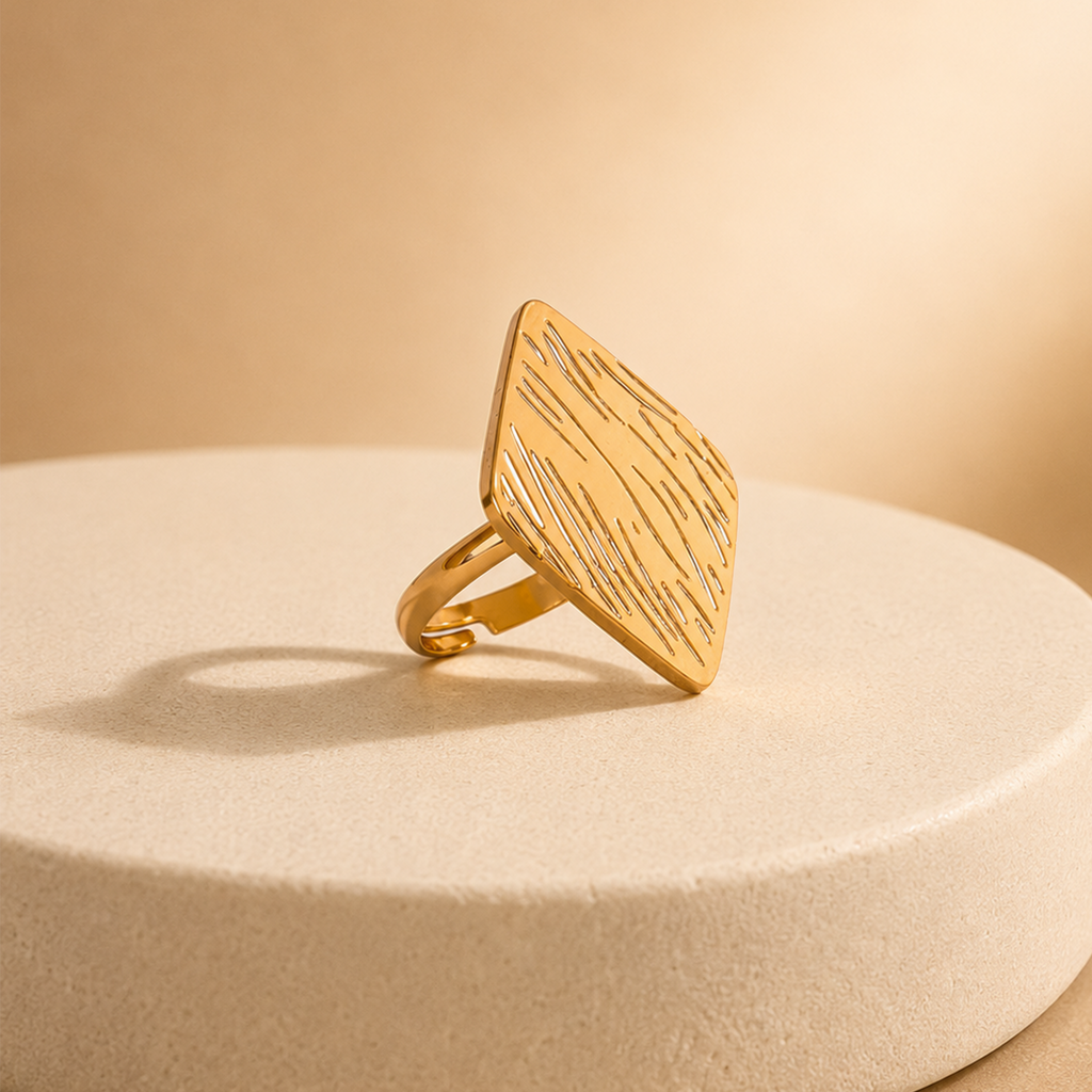 Textured Square Ring