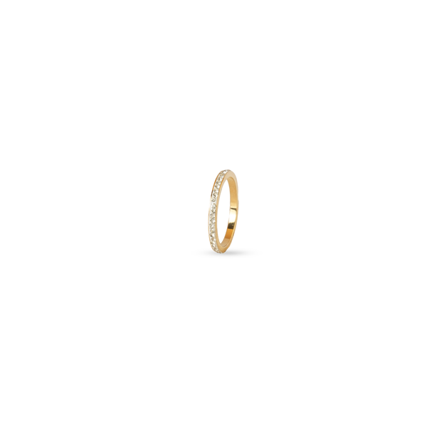Slim Crystal Band Ring