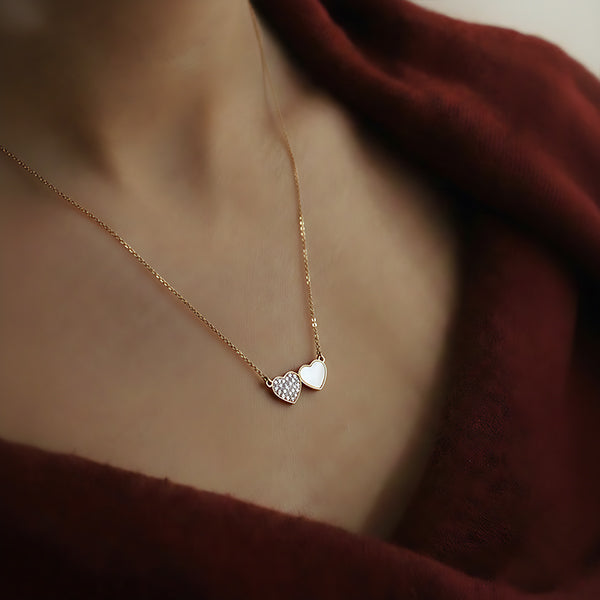 Textured Gold Circle Pendant Necklace