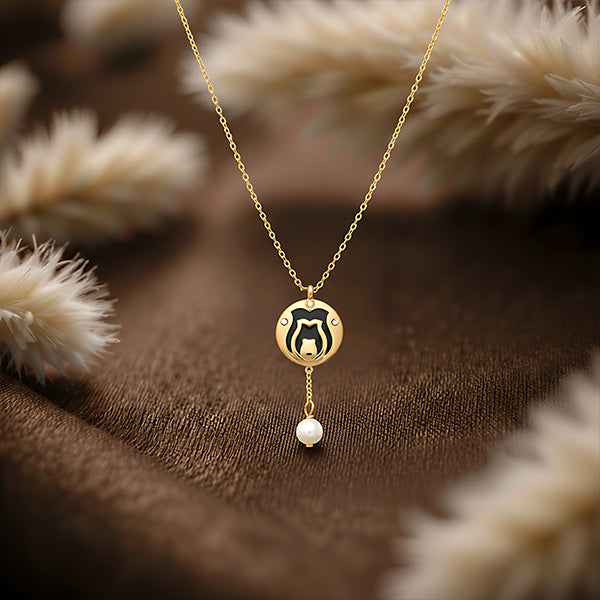 Celestial Pearl Drop Pendant Necklace