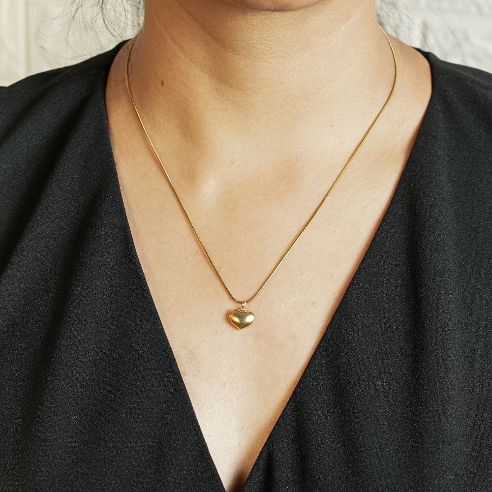 Open Heart Glow Pendant Necklace