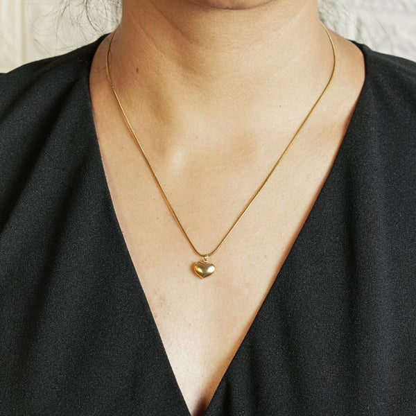 Open Heart Glow Pendant Necklace