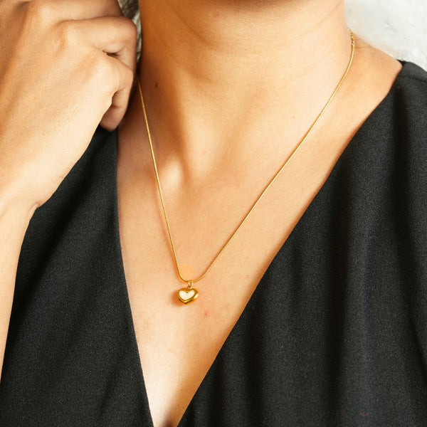 Open Heart Glow Pendant Necklace