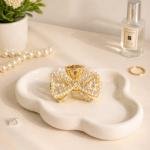 Pearl Bow Hair Clutcher
