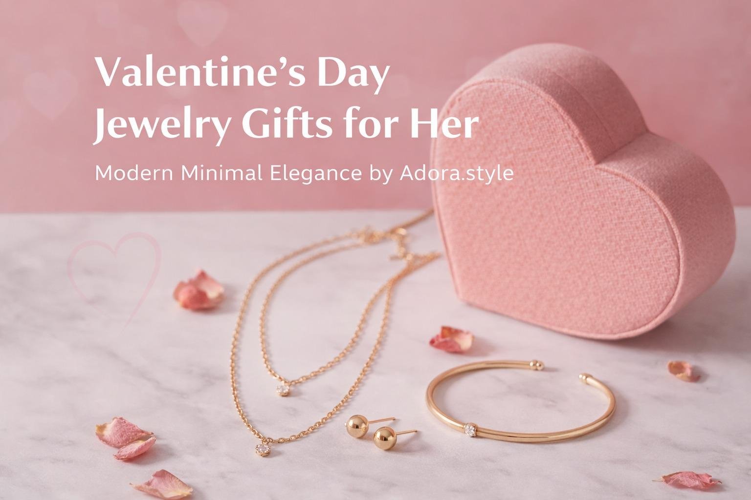 Valentine’s Day Jewelry Gifts for Her – Modern Minimal Elegance by Adora.style